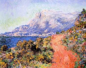 Claude Oscar Monet : The Red Road near Menton